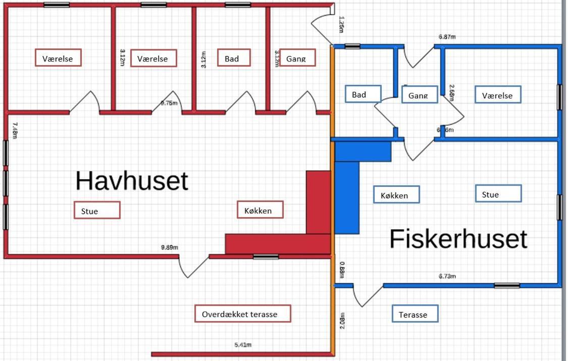 Havhuset I Oster Hurup - I Byen, Ved Stranden Buitenkant foto